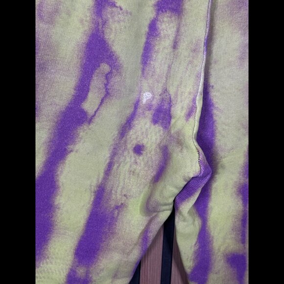 I.AM.GIA Pants Small Womens Green Purple Tie Dye 100% Cotton Sweatpants Fleece - Picture 7 of 10